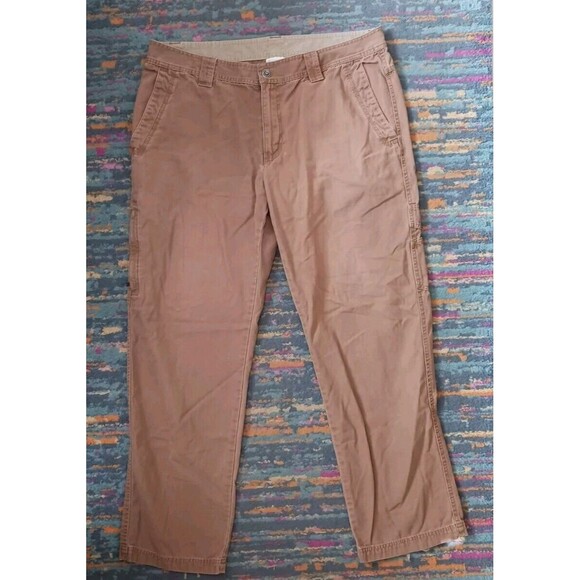 Columbia Sportswear Pants Mens 36X30 Tan Cargo Utility OmniSheild Work Hiking - Picture 1 of 8